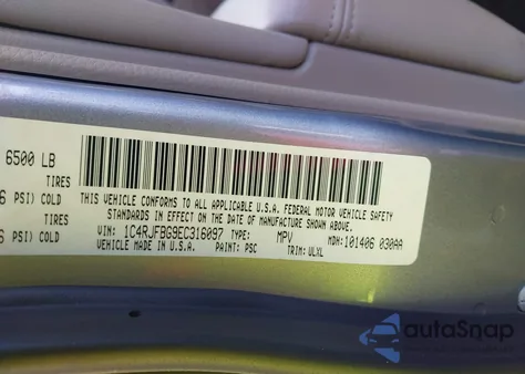 2014 Jeep Grand Cherokee Limited z USA, uszkodzony, nr VIN 1C4RJFBG9EC316097